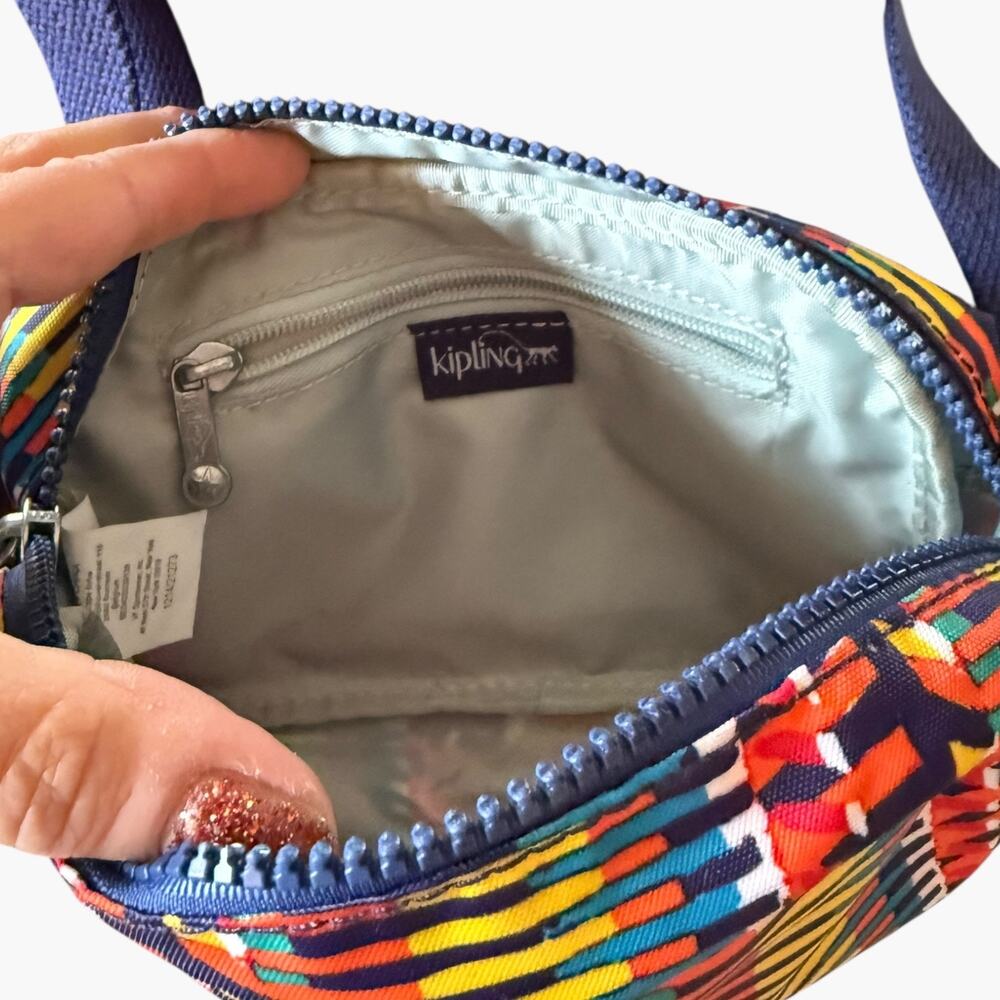 Kipling Multicolor Geometric Print Crossbody Bag … - image 7